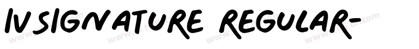 IVSignature Regular字体转换